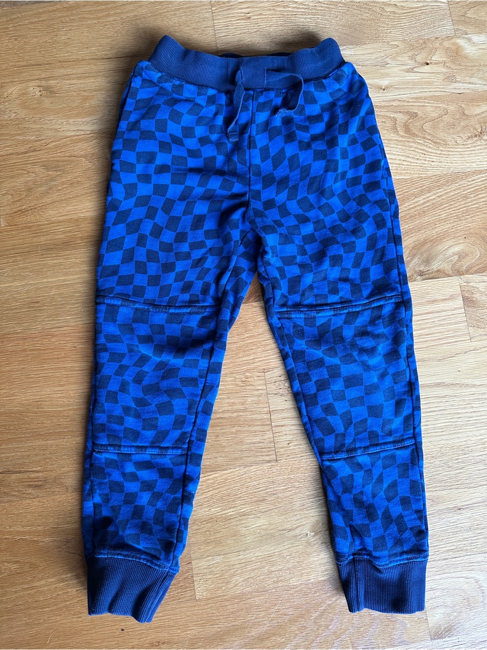 Hanna Andersson joggers size 120 / 6-7 blue checkerboard